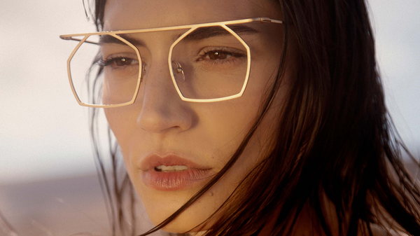 Minimalist and stylish titanium eyewear