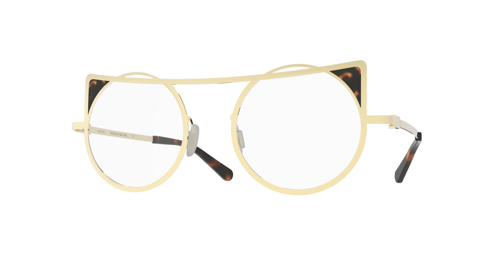 メガネ GAMINE Gamine - Condesa con.5gd.dh - glossy gold/havana CONDESA – GAMINE SPECTACLES NEW YORK